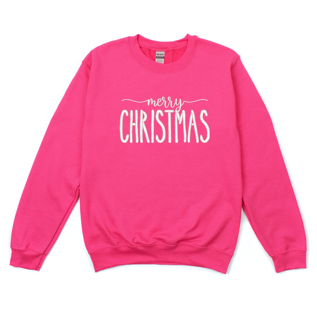 Embroidered Merry Christmas - Women's Graphic Sweatshirt