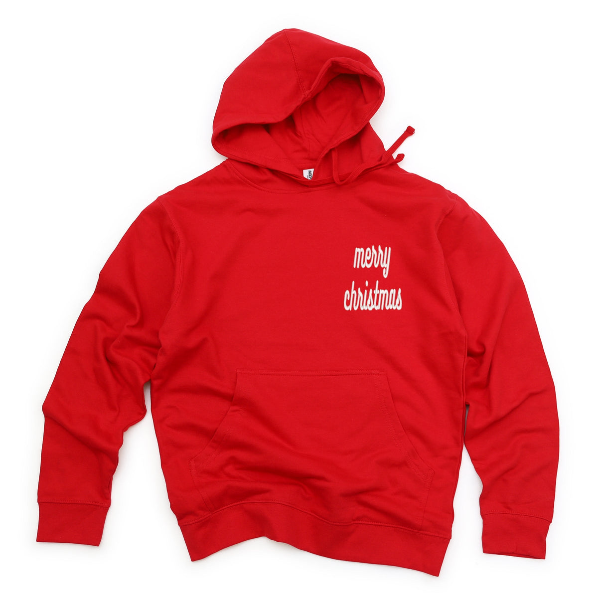 Embroidered Merry Christmas Bold Cursive - Women's Graphic Hoodie