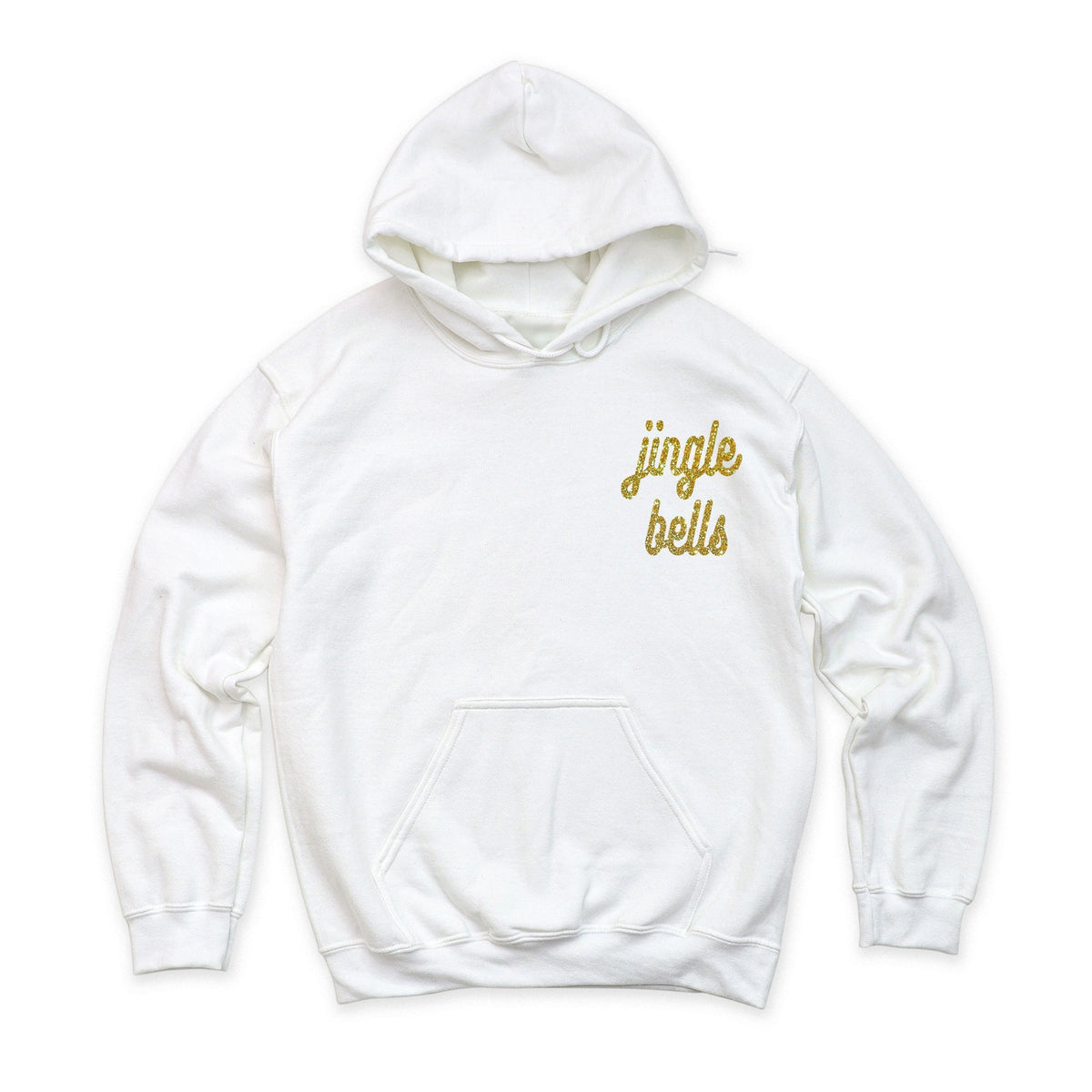 Embroidered Jingle Bells Bold Cursive - Women's Graphic Hoodie