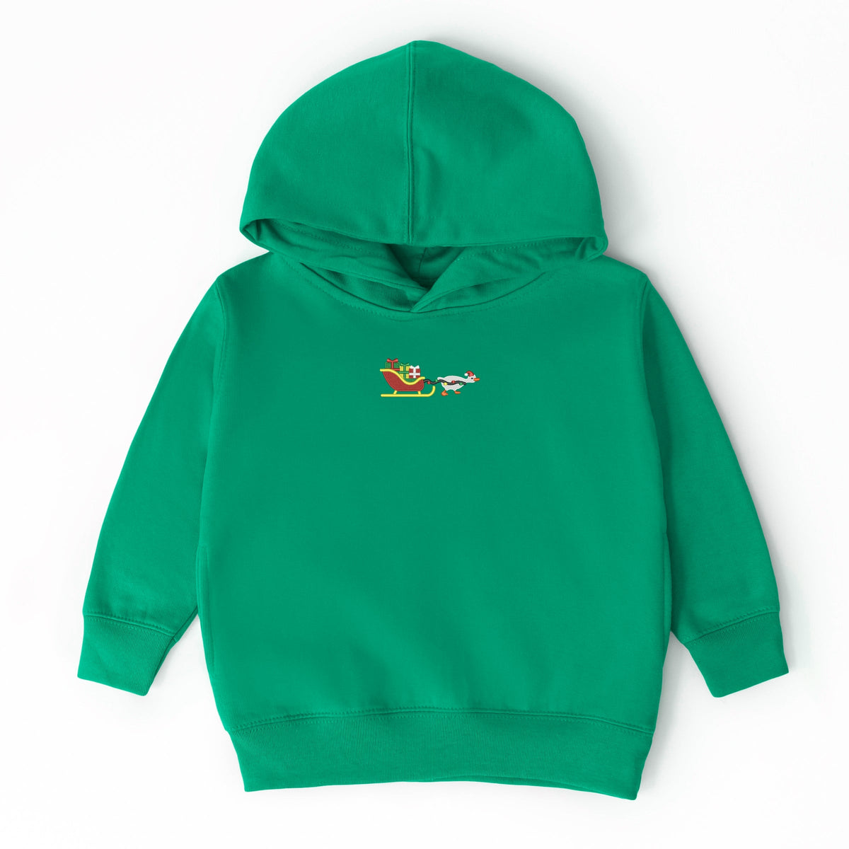 Embroidered Goose Sleigh - Toddler Hoodie