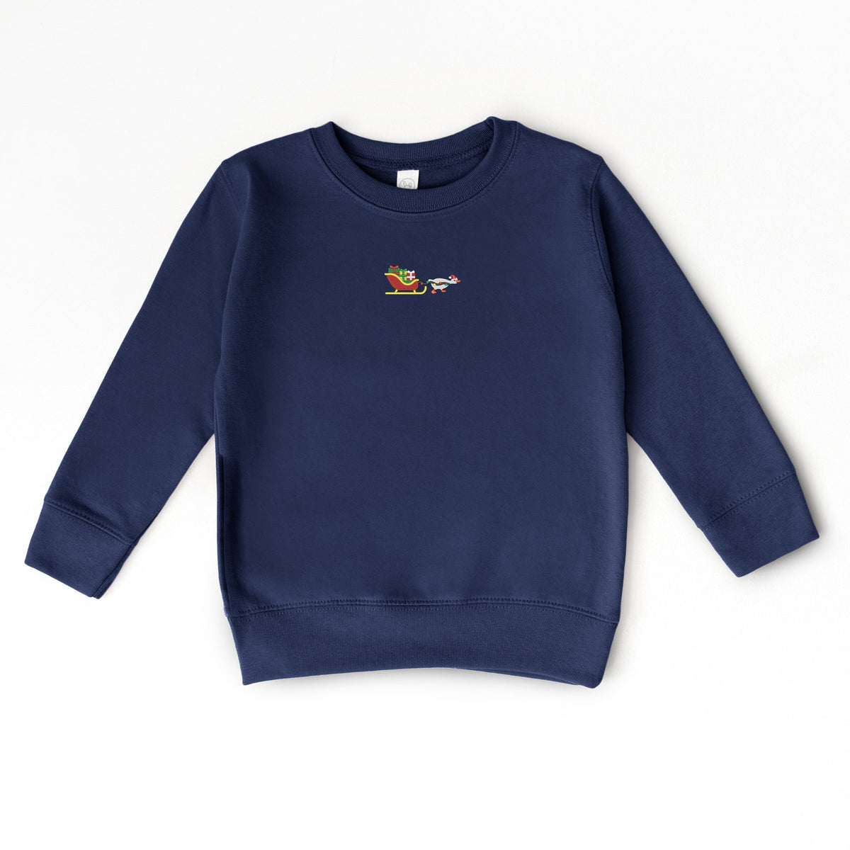 Embroidered Goose Sleigh - Toddler Graphic Sweatshirt