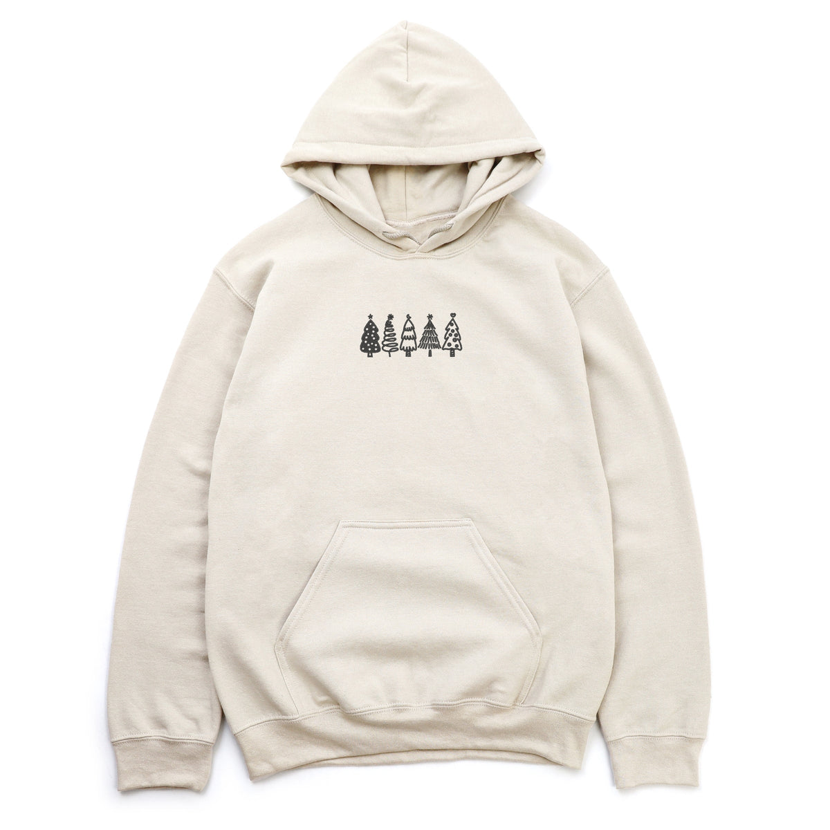 Embroidered Christmas Trees - Women's Graphic Hoodie