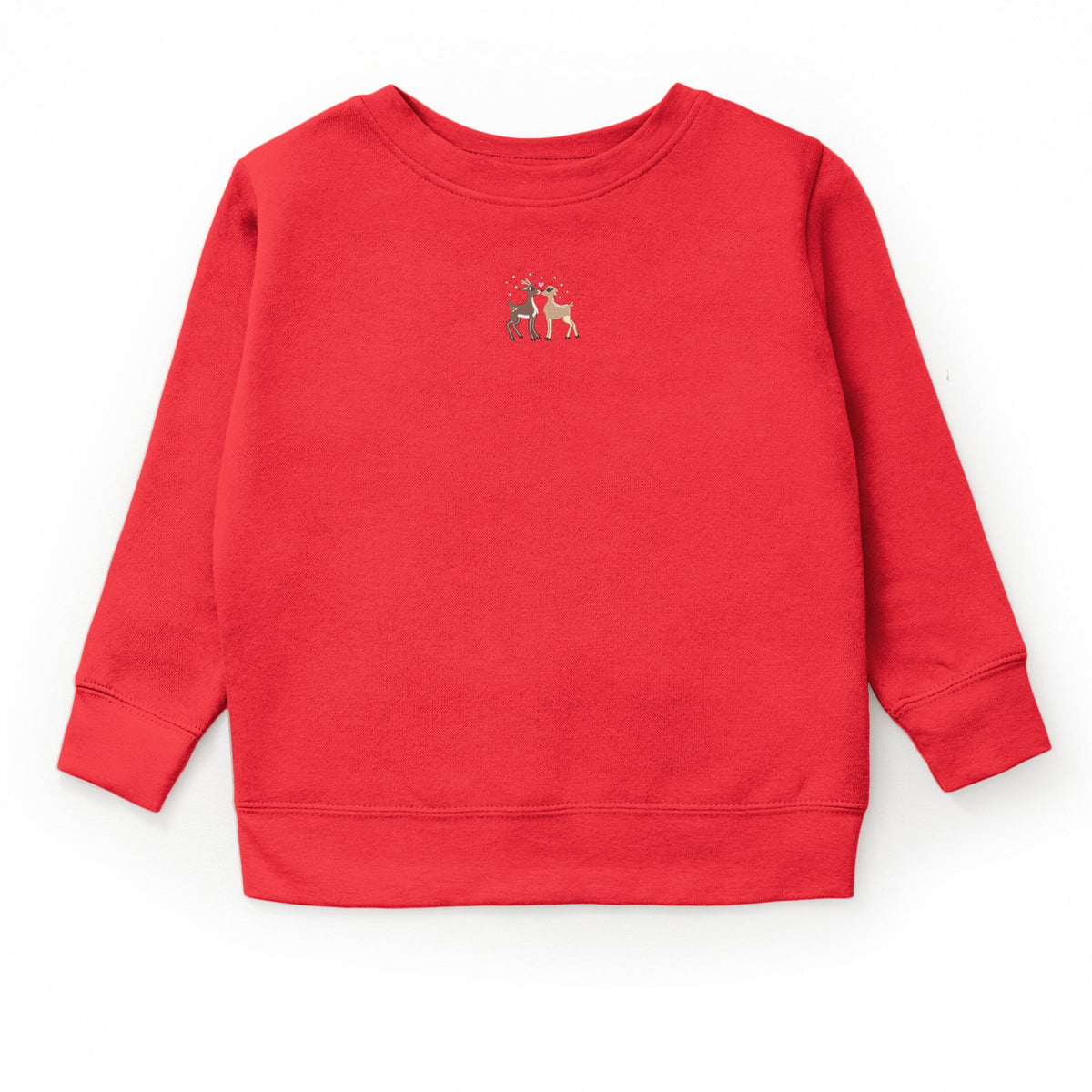 Embroidered Reindeer - Youth Graphic Sweatshirt