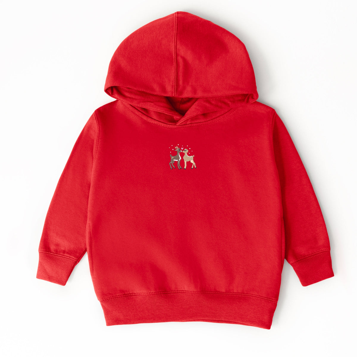 Embroidered Reindeer - Toddler Hoodie