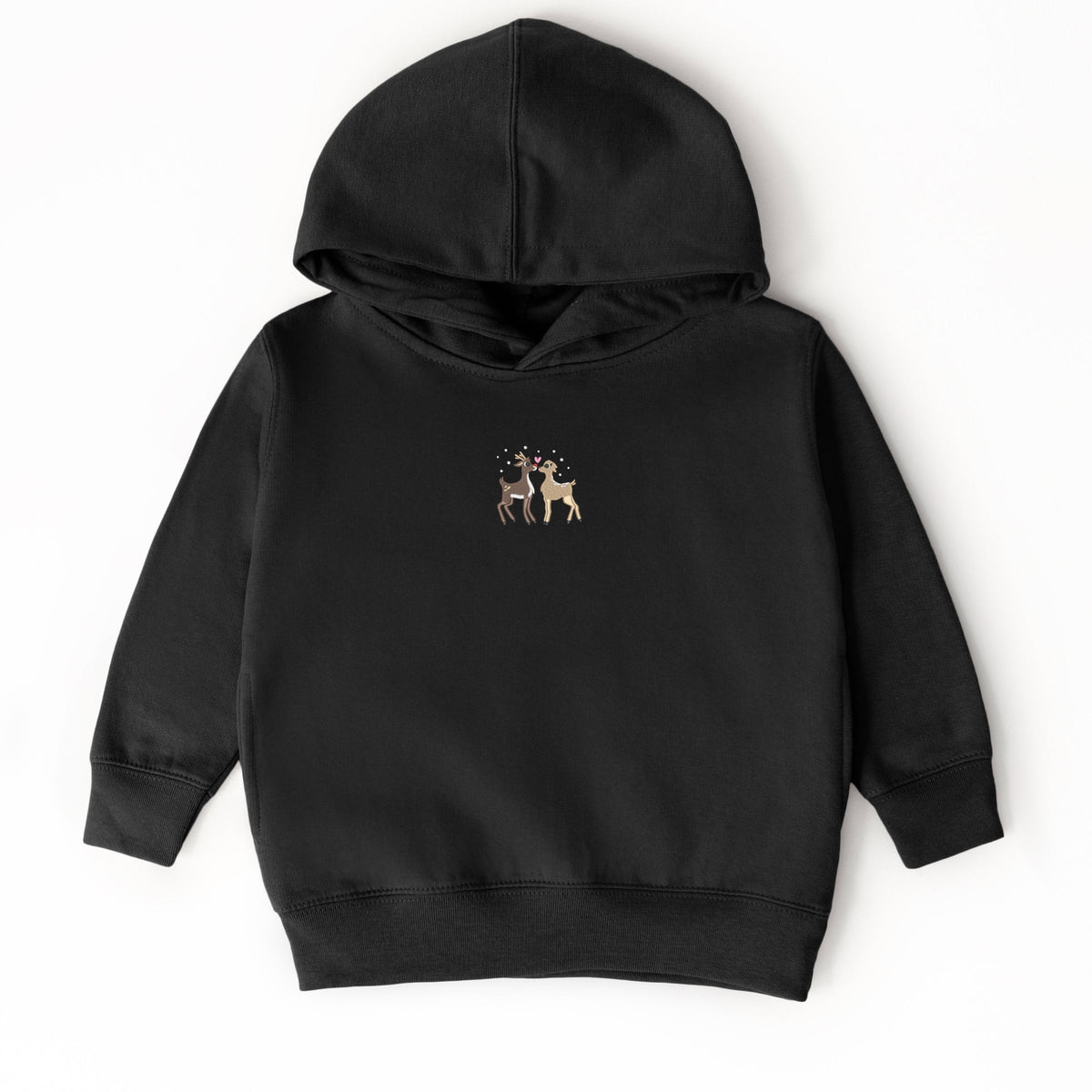 Embroidered Reindeer - Toddler Hoodie