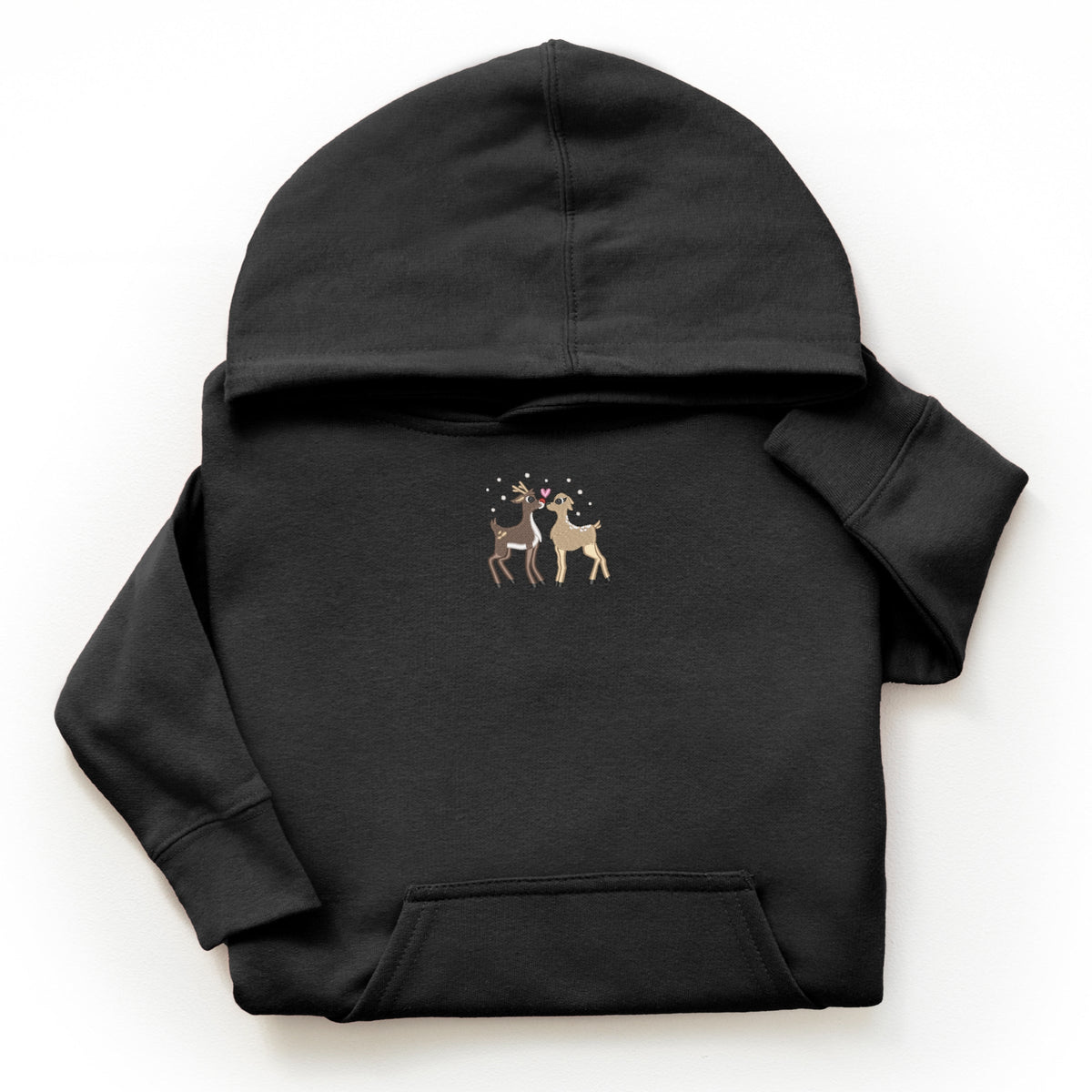 Embroidered Reindeer - Youth Graphic Hoodie