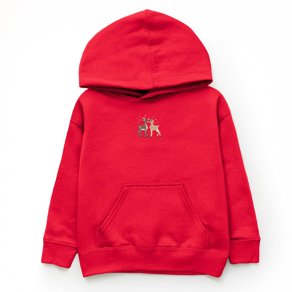 Embroidered Reindeer - Youth Graphic Hoodie
