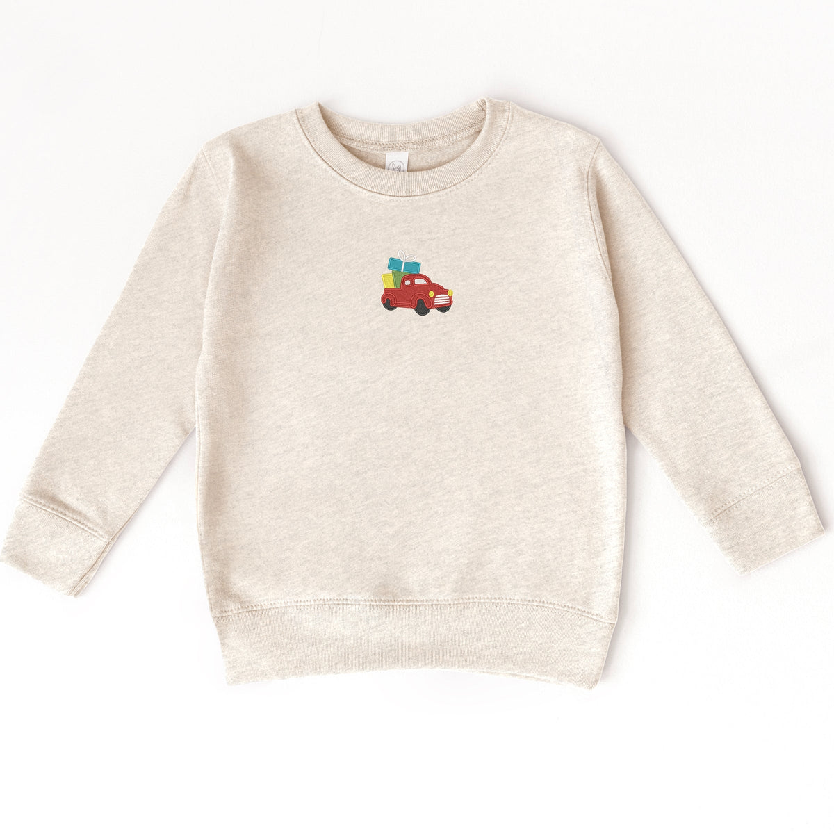 Embroidered Truck Presents - Toddler Graphic Sweatshirt