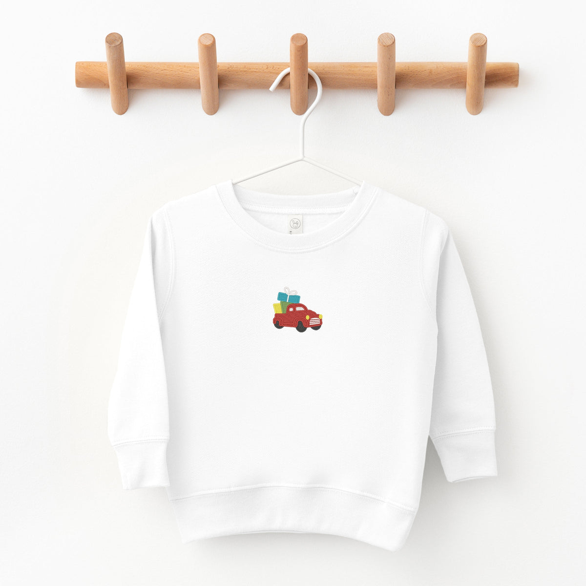 Embroidered Truck Presents - Toddler Graphic Sweatshirt