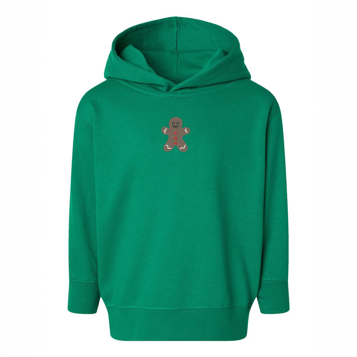 Embroidered Gingerbread Man - Toddler Hoodie