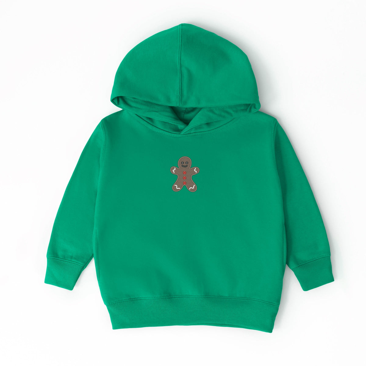 Embroidered Gingerbread Man - Toddler Hoodie