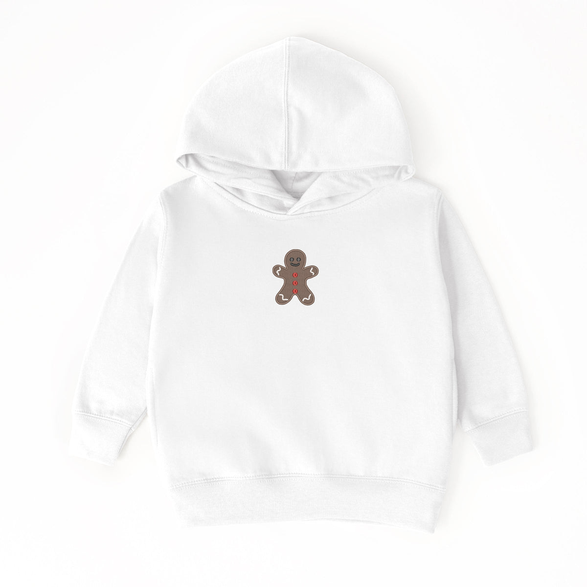 Embroidered Gingerbread Man - Toddler Hoodie