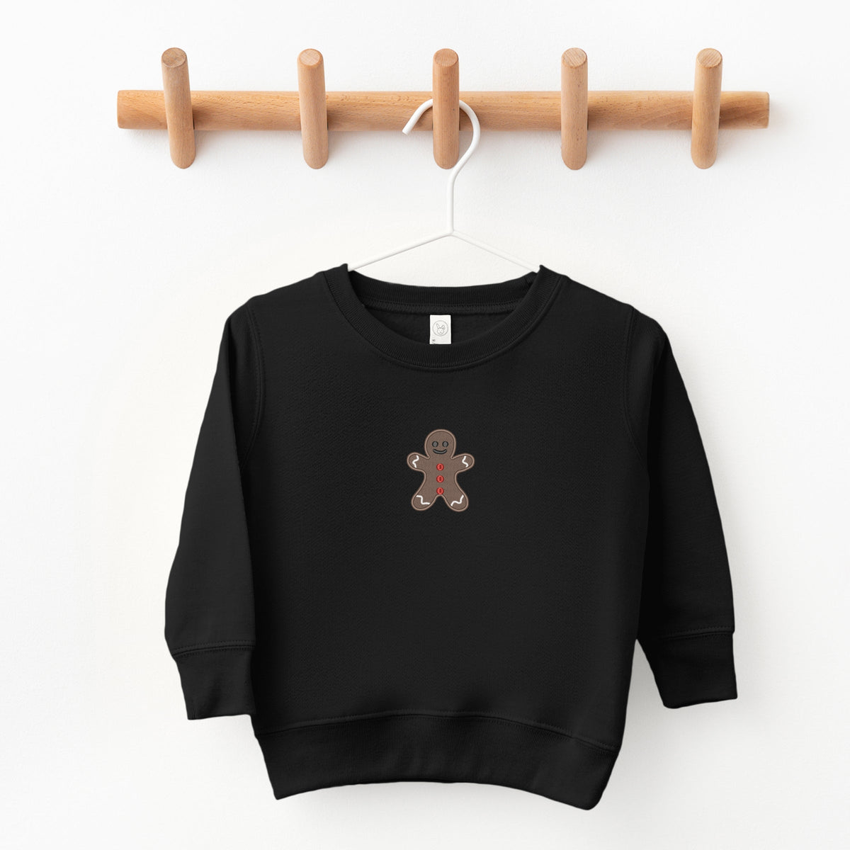 Embroidered Gingerbread Man - Toddler Graphic Sweatshirt
