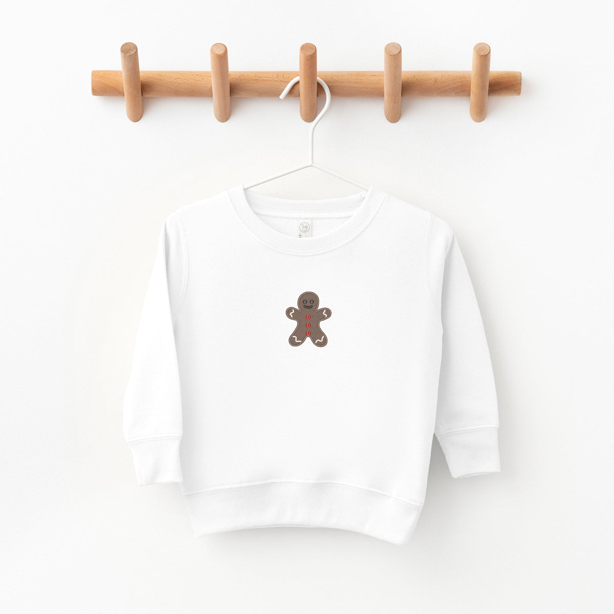 Embroidered Gingerbread Man - Toddler Graphic Sweatshirt