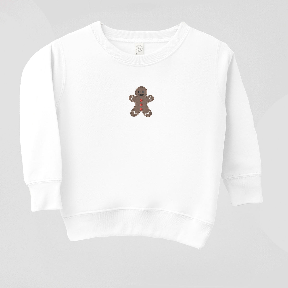 Embroidered Gingerbread Man - Toddler Graphic Sweatshirt