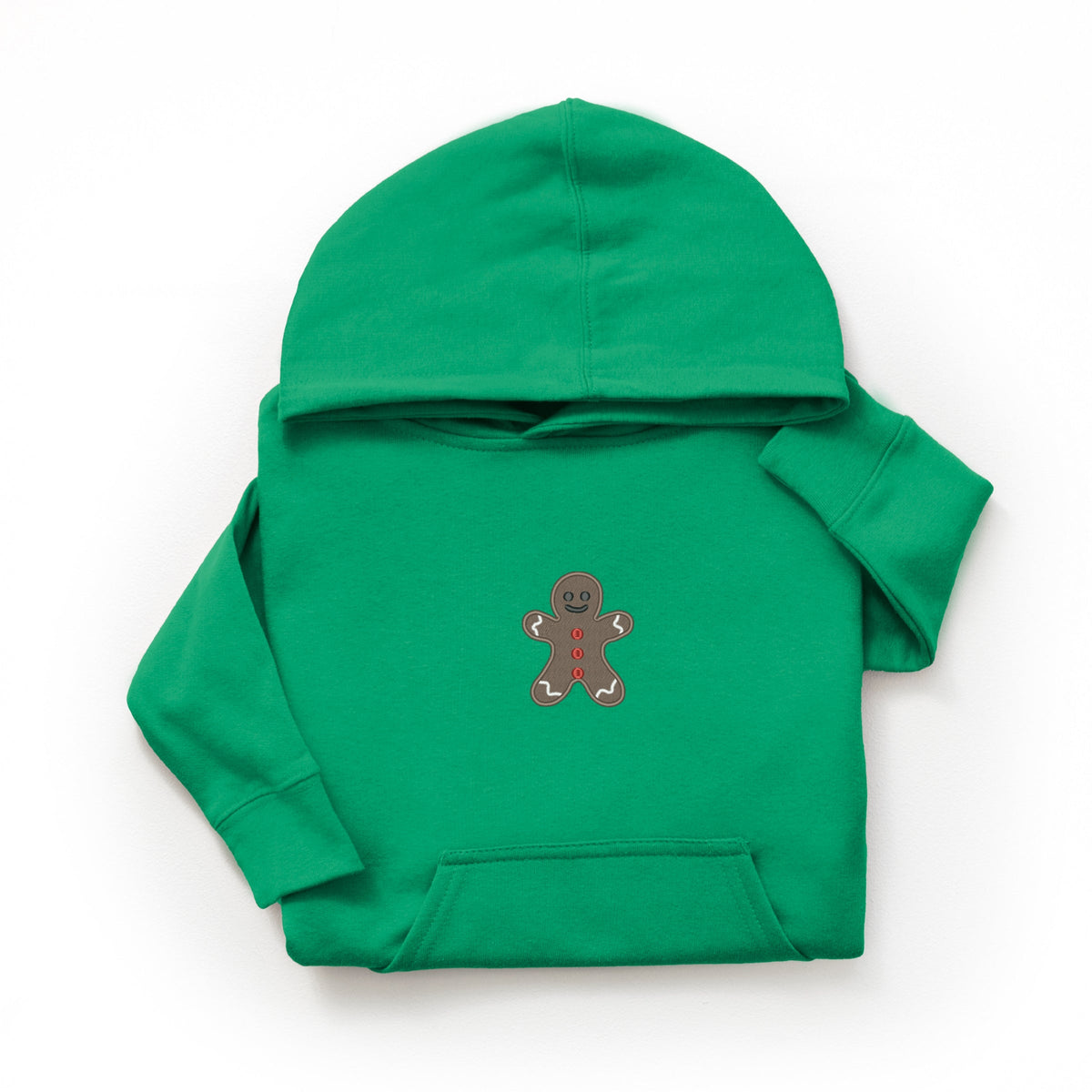 Embroidered Gingerbread Man - Youth Graphic Hoodie