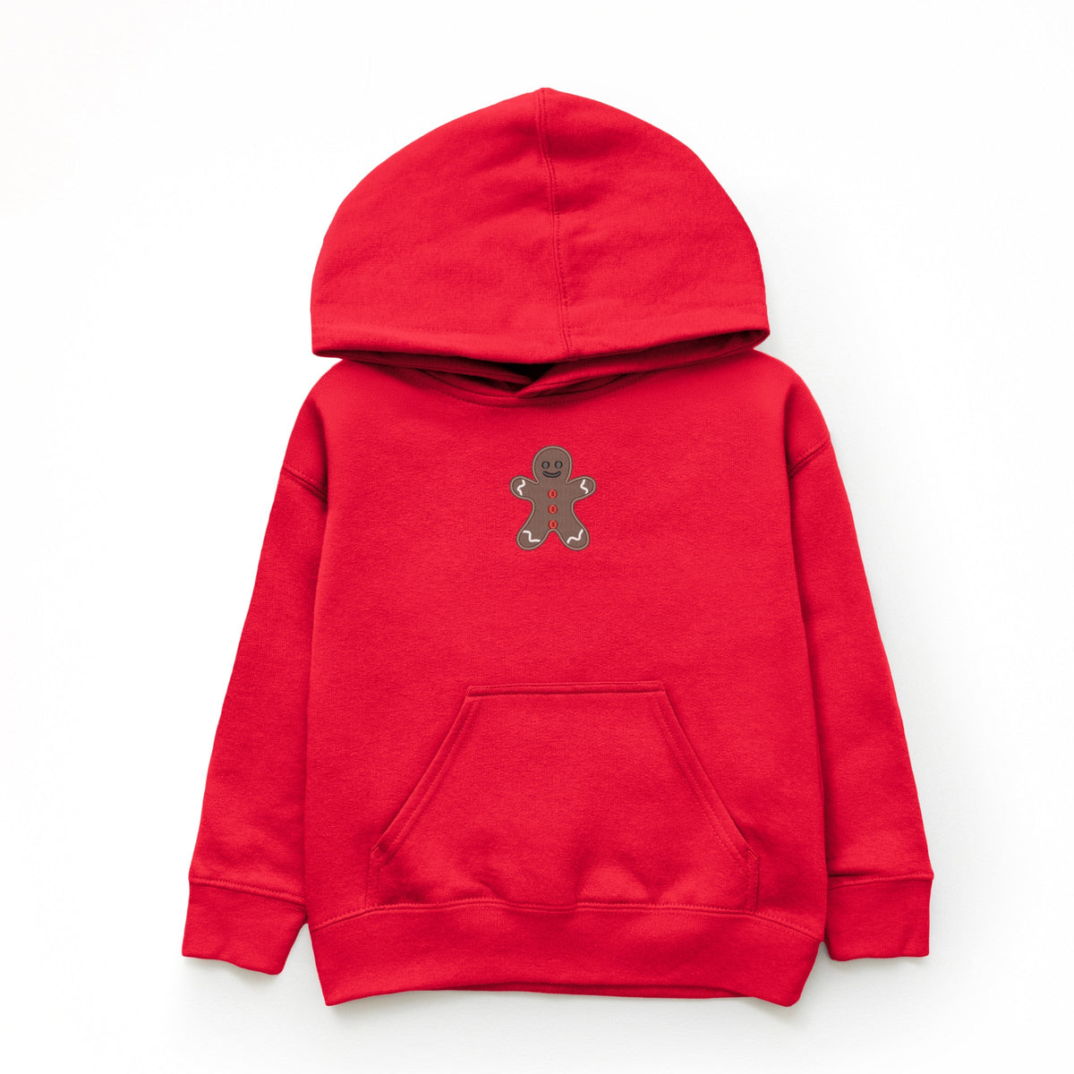 Embroidered Gingerbread Man - Youth Graphic Hoodie