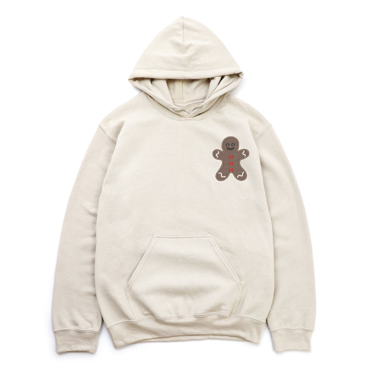 Embroidered Gingerbread Man - Women's Graphic Hoodie