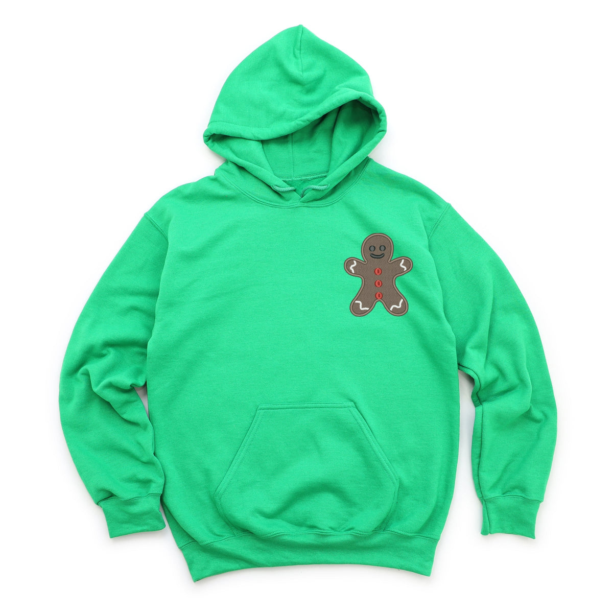 Embroidered Gingerbread Man - Women's Graphic Hoodie