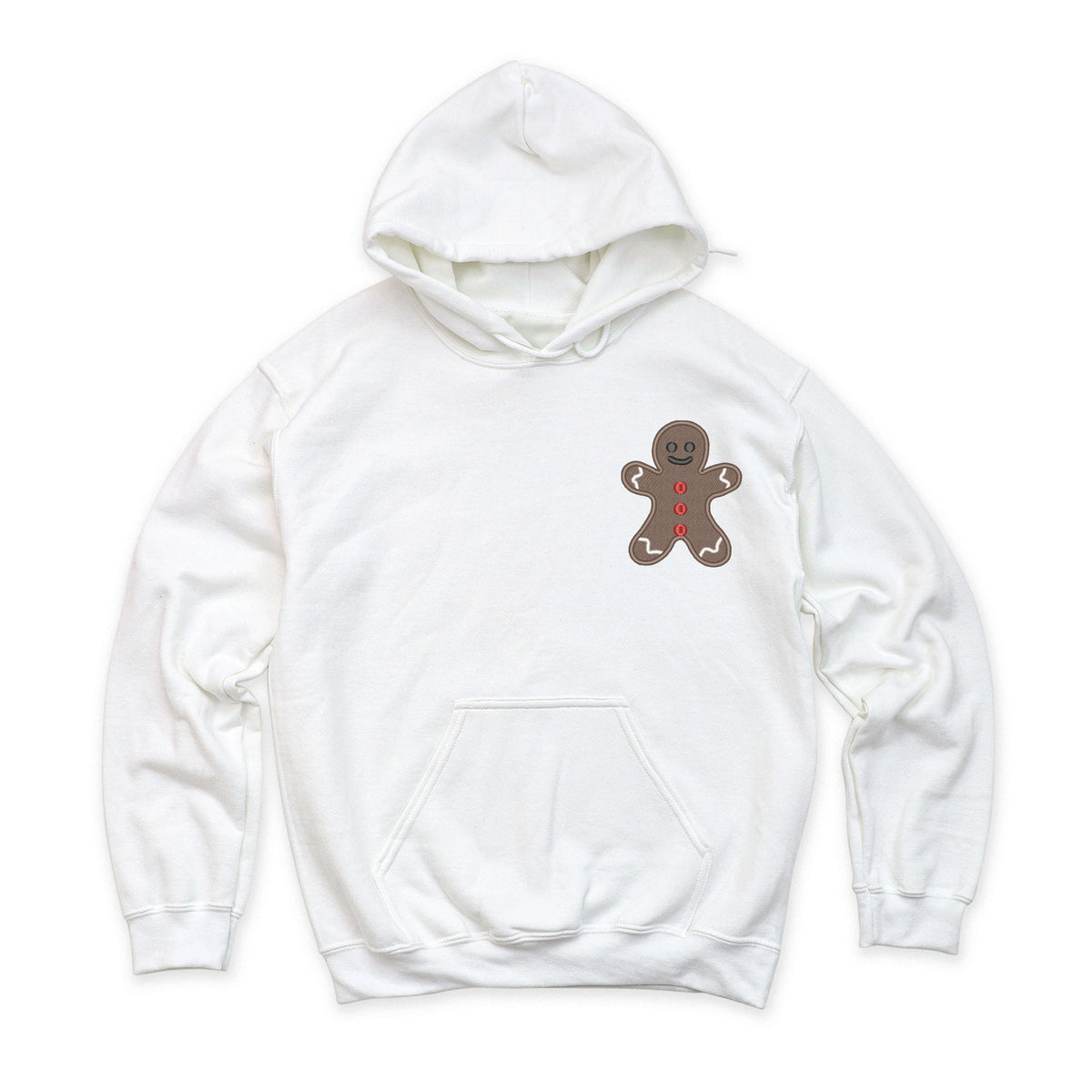 Embroidered Gingerbread Man - Women's Graphic Hoodie