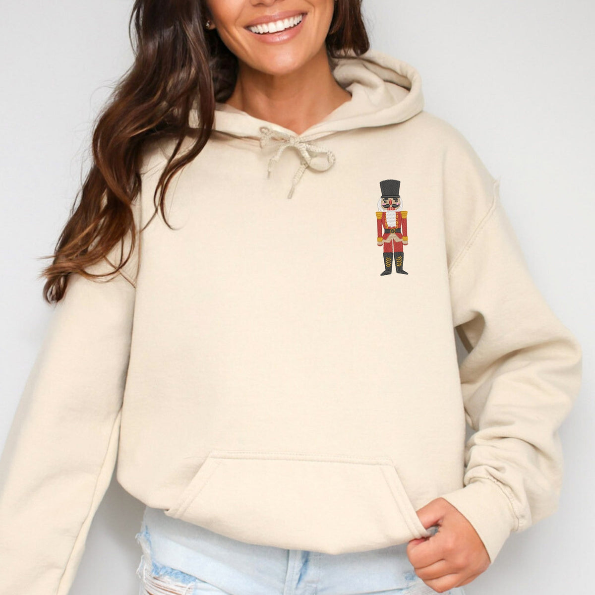 Embroidered Nutcracker - Women's Graphic Hoodie