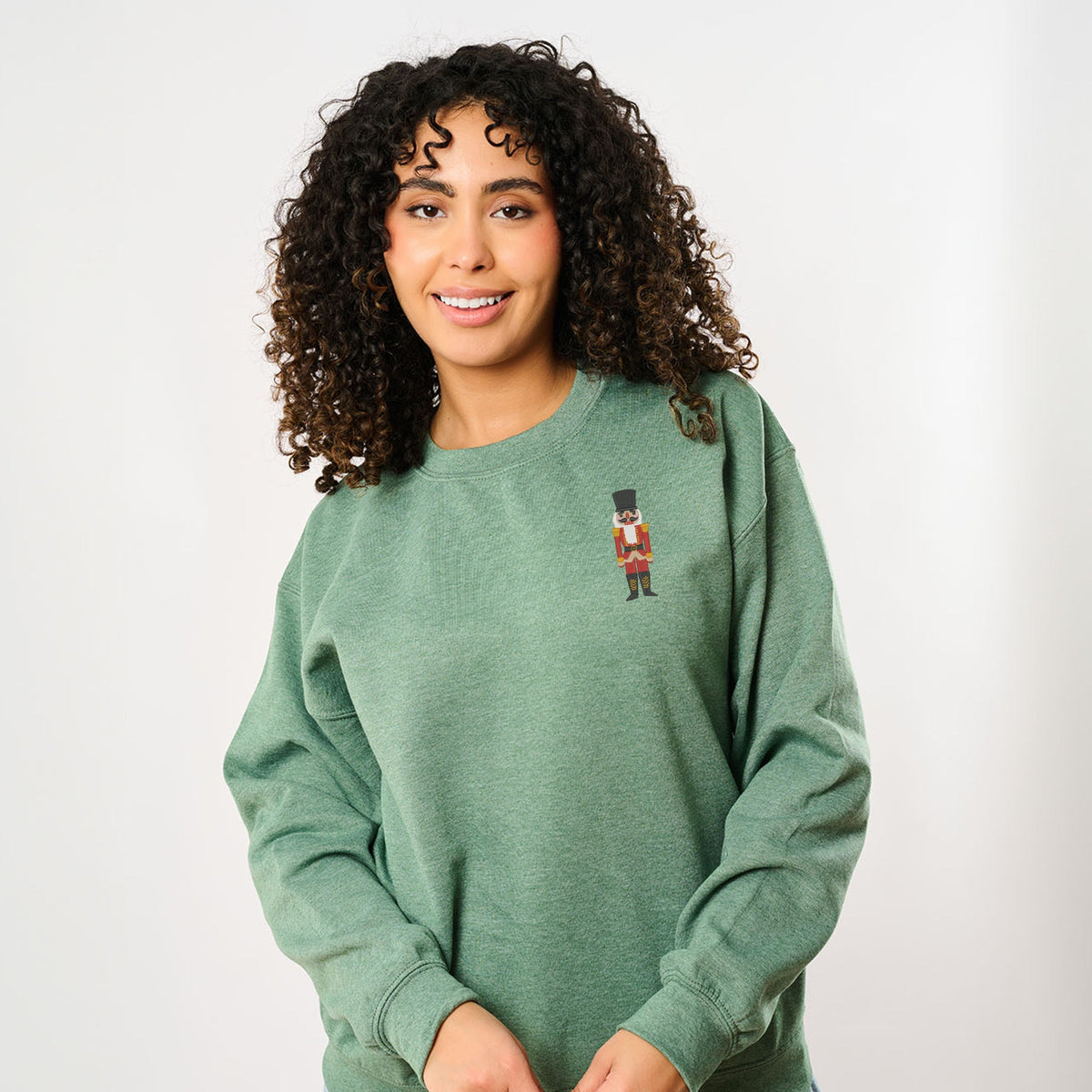 Embroidered Nutcracker - Women's Graphic Sweatshirt