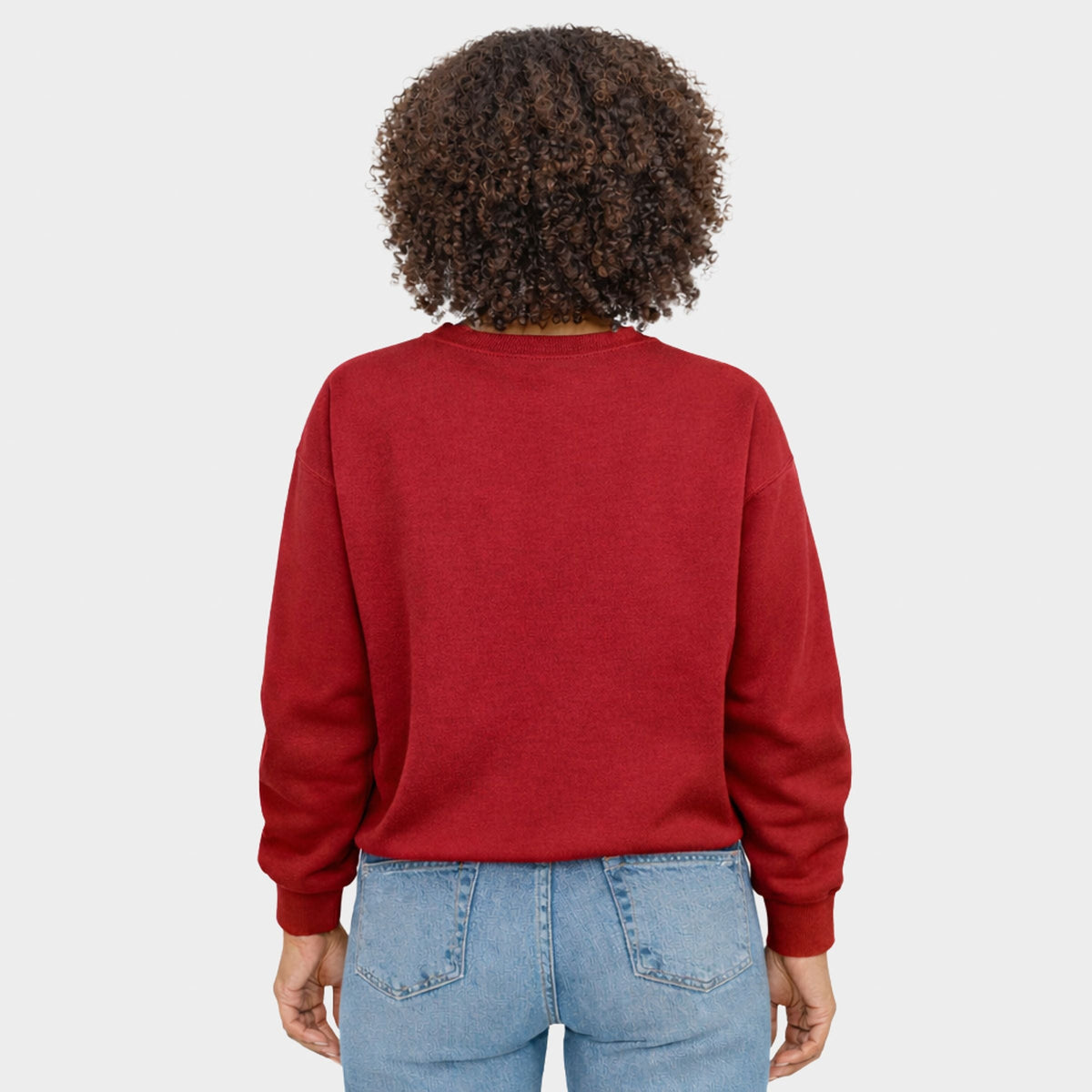 Embroidered Believe Snowflake - Women's Graphic Sweatshirt