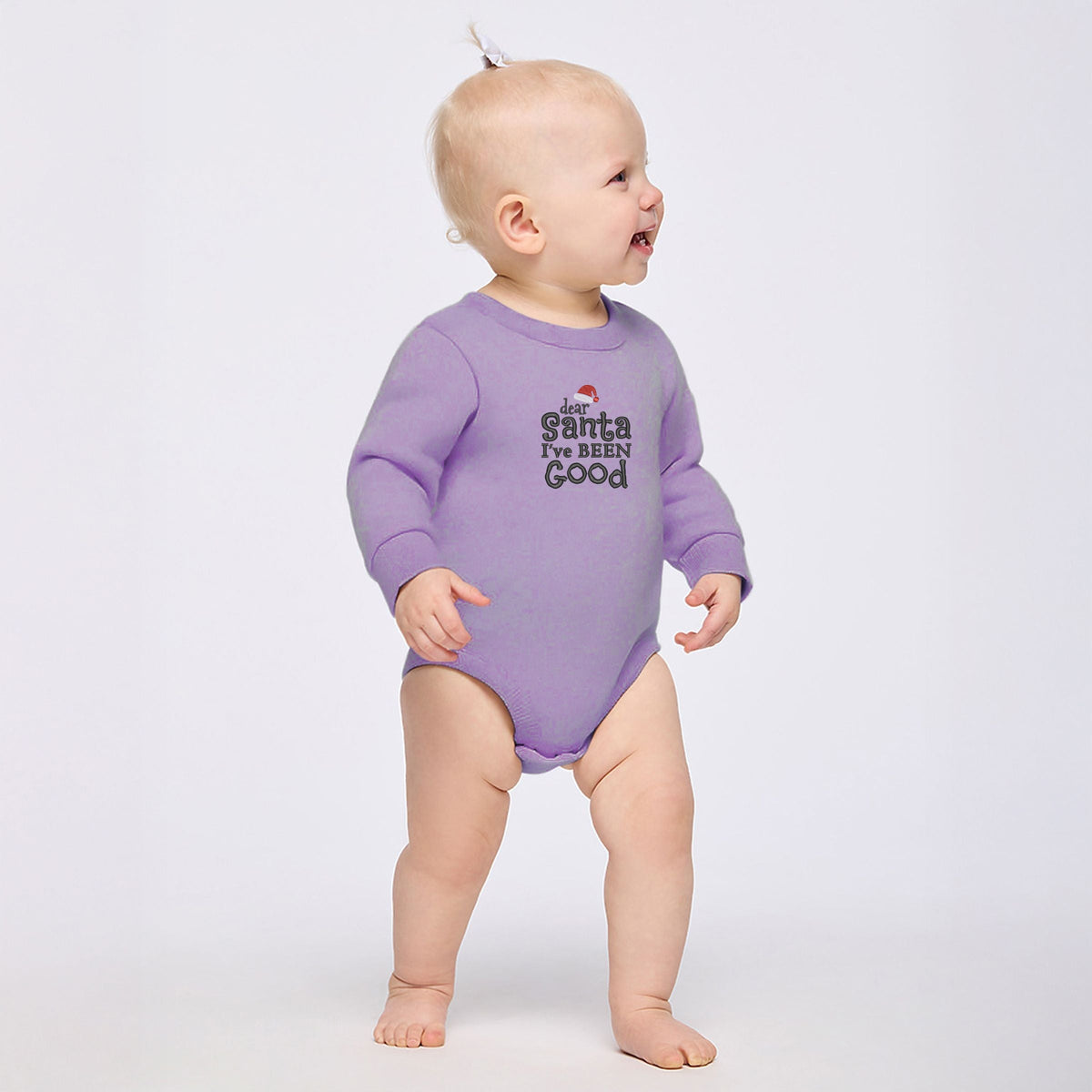 Embroidered Dear Santa I've Been Good - Infant Fleece BodySuit