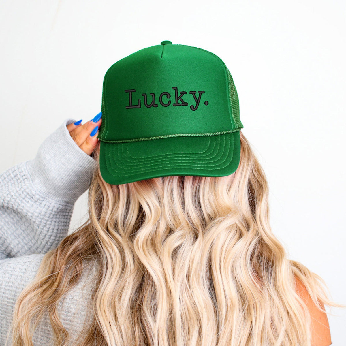 Embroidered Lucky Typewriter | Foam Trucker Hat