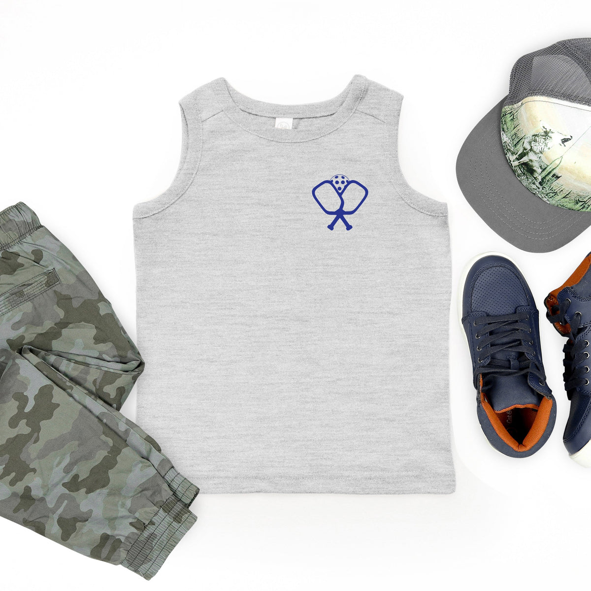 Pickleball Paddles Crossed | Youth Tank