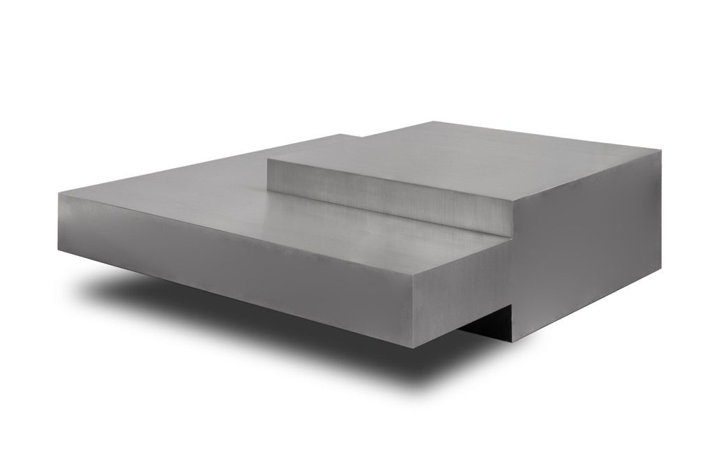 Double Volume Coffee Table Silver